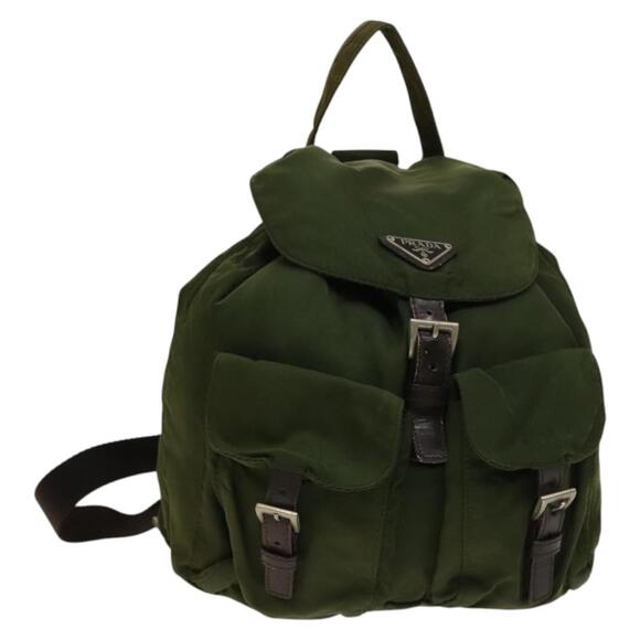 PRADA Backpack Nylon Khaki - Picture 1 of 10